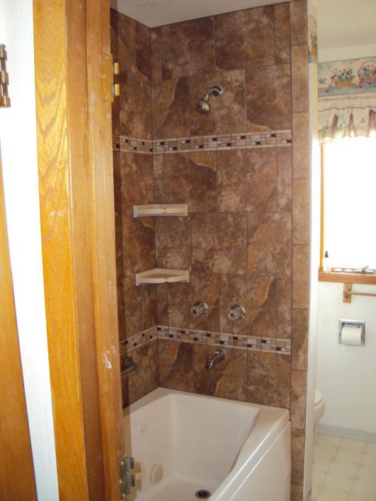 after remodel tub surround
